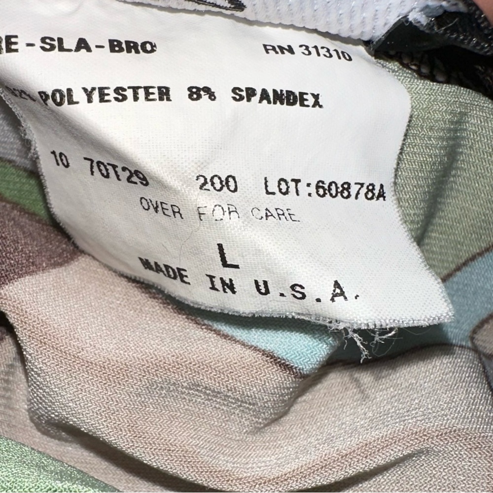 Vtg Y2K Abstract Stretch Halter Top & Mini Skirt Set - Picture 11 of 13